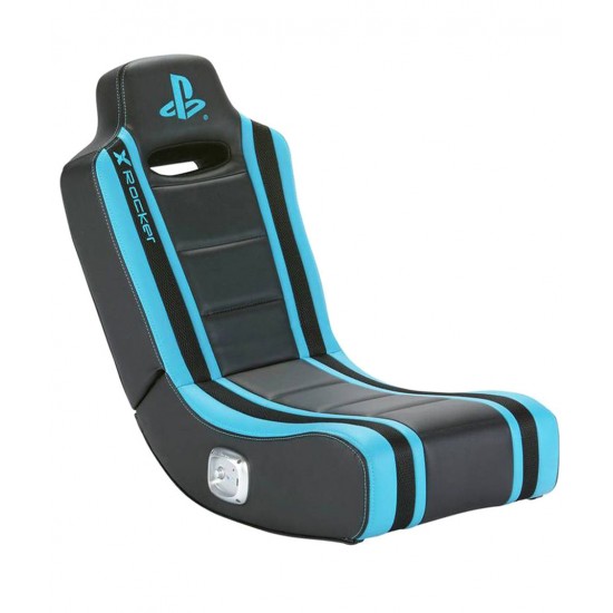 X-ROCKER SONY PLAYSTATION GEIST 2.0 FLOOR ROCKER GAMING CHAIR - BLACK/BLUE