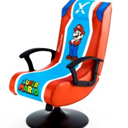 X ROCKER 2.1 AUDIO PEDESTAL GAMING CHAIR - OFFICIAL SUPER MARIO EDITION