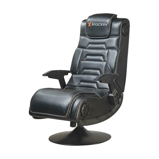 X-ROCKER X-PRO 4.1 PEDESTAL VIDEO GAMING CHAIR COMFY FOLDING GAME PLAYER WITH AUDIO WIRELESS SPEAKER