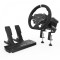 MOZA RACING R5 DIRECT DRIVE RACING BUNDLE FOR PC WITH 5.5NM DD WHEELBASE, ES LEATHER STEERING WHEEL, SR-P LITE PEDALS & TABLE CLAMP RACING SIMULATOR