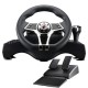 FLASHFIRE HURRICANE WHEEL WH-3103V-D WITH CLUTCH PEDALS FOR PC, PS3, PS4, XBOX 360, XBOX ONE, AND NINTENDO SWITCH GEARBOX GAMING STEERING WHEEL