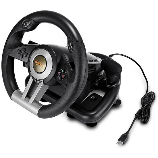 PXN V3 PRO RACING GAME STEERING WHEEL 180° FOR PC/PS3/PS4/XBOX ONE/XBOX 360/NINTENDO SWITCH 