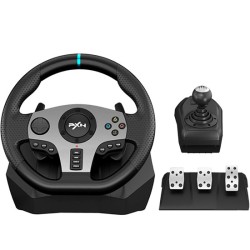 PXN V9 STEERING WHEEL PC GAMING RACING WHEEL DRIVING WHEEL VOLANTE PC 270/900 DEGREE VIBRATION AND SHIFTER WITH PEDALS FOR PC XBOX NINTENDO SWITCH PS3 AND PS4