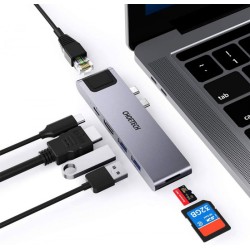CHOETECH HUB -M24 7 IN 1 USB-C MULTIPORT ADAPTER 