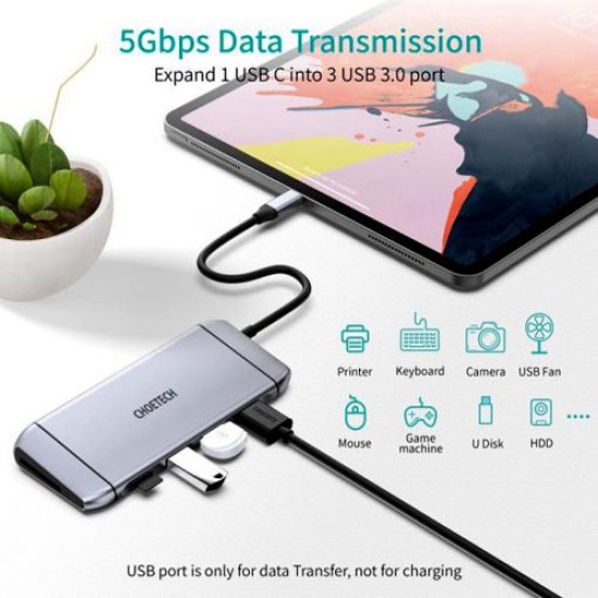 CHOETECH HUB M15 9 IN 1 USB-C MULTIPORT ADAPTER