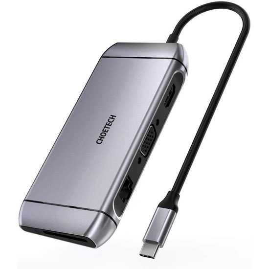 CHOETECH HUB M15 9 IN 1 USB-C MULTIPORT ADAPTER