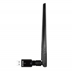 D-LINK DWA-172 AC600 DUAL BAND – 2.4/5GHZ, EXTERNAL ANTENNA, MU-MIMO, LONG-RANGE COVERAGE, SECURE & FAST WIRELESS CONNECTIVITY USB ADAPTER