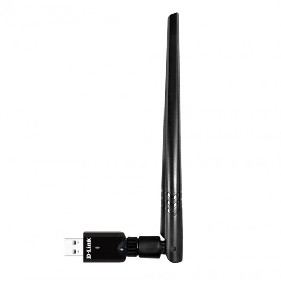 D-LINK DWA-172 AC600 DUAL BAND – 2.4/5GHZ, EXTERNAL ANTENNA, MU-MIMO, LONG-RANGE COVERAGE, SECURE & FAST WIRELESS CONNECTIVITY USB ADAPTER