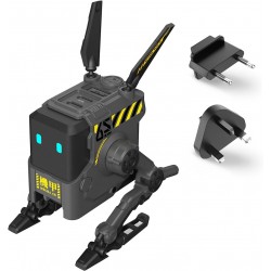 GRAVASTAR ALPHA 65W GAN 3‑PORT WITH MULTI PLUG FOR TRAVEL WORLDWIDE UNIVERSAL CHARGER FOR UK EU USA FOLDABLE WALL USB C FOR IPHONE MACBOOK IPAD GALAXY GAN FAST CHARGER – CHARCOAL GRAY