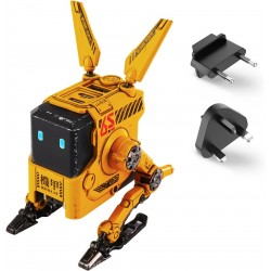 GRAVASTAR ALPHA 65W GAN 3‑PORT WITH MULTI PLUG FOR TRAVEL WORLDWIDE UNIVERSAL CHARGER FOR UK EU USA FOLDABLE WALL USB C FOR IPHONE MACBOOK IPAD GALAXY GAN FAST CHARGER – WAR DAMAGED YELLOW