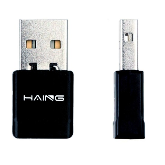 HAING HI-0300-WUA 300MBPS N300 MINI SIGNAL EXTENDER WITH RTL8192EU CHIPSET 11N FREE DRIVER WIRELESS USB WI-FI ADAPTER - BLACK