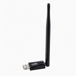 HAING HI-1600-WUA 150MBPS N150 HIGH-POWER MIMO TECHNOLOGY 2.0 MINI USB WIRELESS ROAMING NETWORK ADAPTER - BLACK