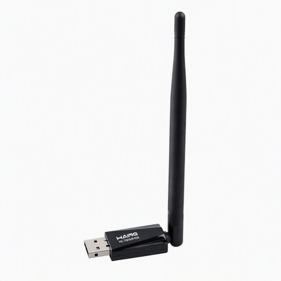 HAING HI-1600-WUA 150MBPS N150 HIGH-POWER MIMO TECHNOLOGY 2.0 MINI USB WIRELESS ROAMING NETWORK ADAPTER - BLACK