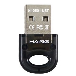 HAING HI-0501-UBT BLUETOOTH 5.0 – 40M RANGE, 2X SPEED, 7 DEVICE PAIRING, LOW ENERGY CONNECTION, FAST & SECURE USB ADAPTER FOR WINDOWS