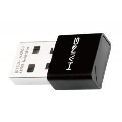 HAING BT5.3 AX900 DUAL BAND WIFI – DRIVER-FREE, PLUG & PLAY, AP MODE, 2.4/5.8GHZ, STRONG SIGNAL CONNECTIVITY WIRELESS USB ADAPTER WITH BLUETOOTH