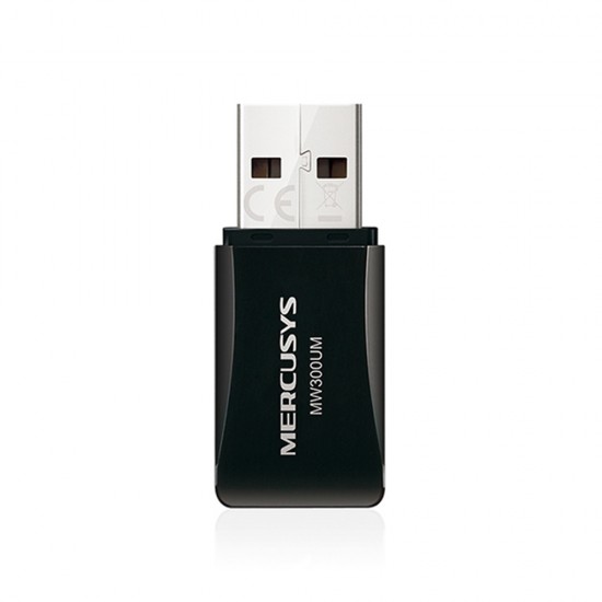 MERCUSYS N300 WIRELESS MINI USB 2.0 ADAPTER UP TO 300 MBPS SPEED