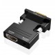 HDMI FEMALE TO VGA MALE CONVERTER WITH AUDIO OUTPUT ADAPTER