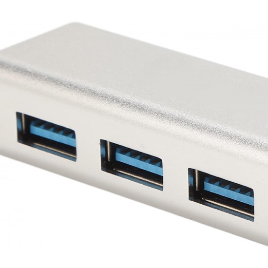 HUB WITH ETHERNET ADAPTER 4 IN 1 10/100/1000 MBPS TYPE C ADAPTER WITH 3.0 USB HUB 3 PORT