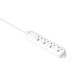 HUNTKEY DMA401 4-PORT UNIVERSAL STANDARD MAX 2500W-10A CHILD PROTECTIVE SHUTTER 3M POWER STRIP MK PLUG – WHITE