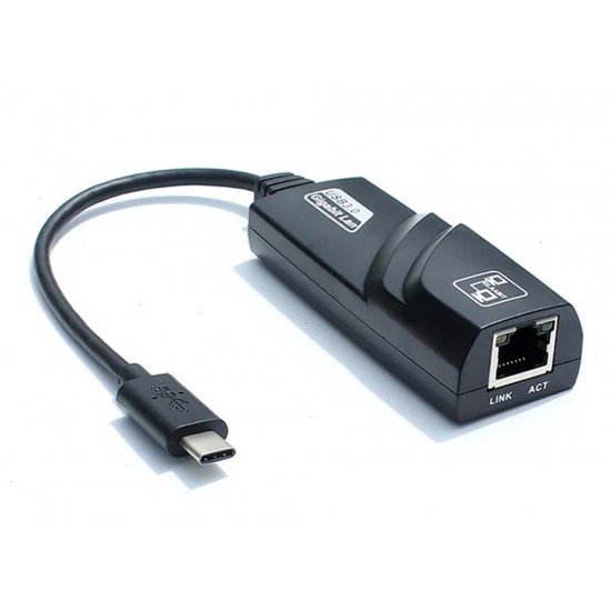 TYPE C TO 10/100/1000 MBPS GIGABIT HIGH SPEED ETHERNET ADAPTER