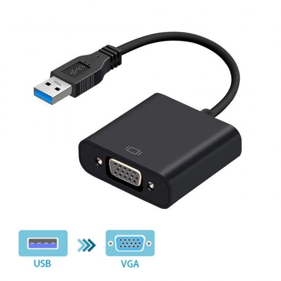 HIGH SPEED USB 3.0 TO VGA ADAPTER CONVERTER SUPPORT 2.0 WITH HIGH RESOLUTION