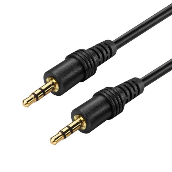 CABLE 3.5MM AUX AUDIO MALE TO MALE - 1.5M