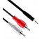 CABLE 3.5MM MALE AUX PLUG TO 2RCA MALE - 1.5M