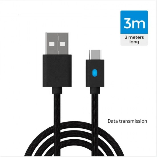 DOBE 3M DATA TRANSMISSION CHARGING CABLE FOR PS5/ PHONE/ NINTENDO SWITCH/ XBOX