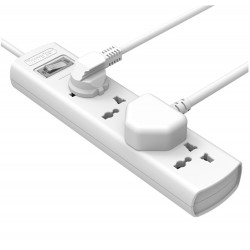 HUNTKEY SZM401 2500W FOUR UNIVERSAL STANDARD FLAME RETARDANT MATERIAL POWER STRIPS - 1.5M