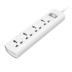 HUNTKEY SZM401 2500W FOUR UNIVERSAL STANDARD FLAME RETARDANT MATERIAL POWER STRIPS - 1.5M