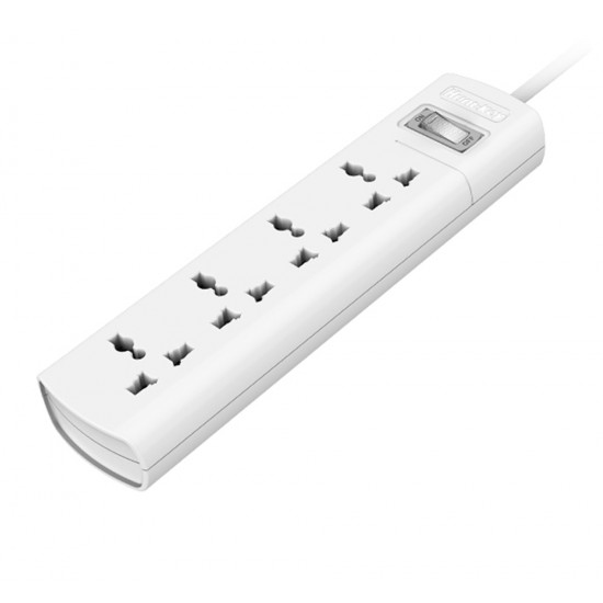 HUNTKEY SZM401 2500W FOUR UNIVERSAL STANDARD FLAME RETARDANT MATERIAL POWER STRIPS - 1.5M