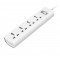 HUNTKEY SZM401 2500W FOUR UNIVERSAL STANDARD FLAME RETARDANT MATERIAL POWER STRIPS - 1.5M