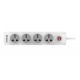 HUNTKEY SZN401 2500W 4 PORTS EU PLUG POWER STRIP FLAME RETARDANT MATERIAL - 1.8M