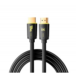 TWISTED MINDS PREMIUM HIGH SPEED 8K HDMI 2.1 48GBPS 24K GOLD PLATED DOUBLE SHIELDED CABLE - 2M