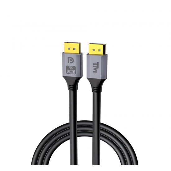 TWISTED MINDS DISPLAYPORT 1.4 8K AT 60HZ AND 4K AT 144HZ 32.4GBPS 24K GOLD PLATED BARE COPPER CABLE - 3M
