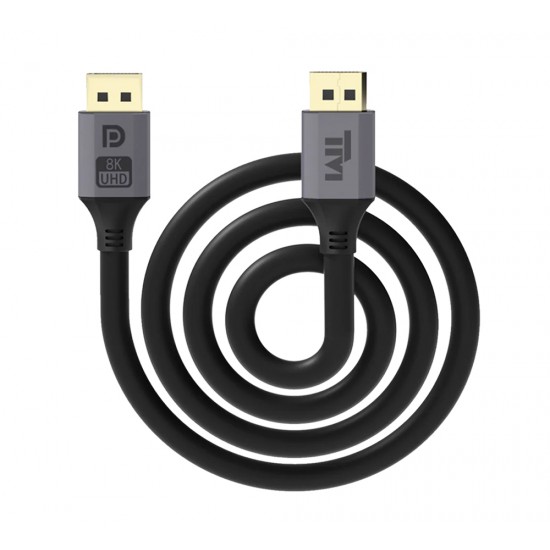 TWISTED MINDS DISPLAYPORT 1.4 8K AT 60HZ AND 4K AT 144HZ 32.4GBPS 24K GOLD PLATED BARE COPPER CABLE - 3M