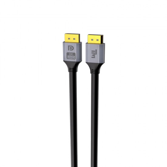 TWISTED MINDS DISPLAYPORT 1.4 8K AT 60HZ AND 4K AT 144HZ 32.4GBPS 24K GOLD PLATED BARE COPPER CABLE - 3M