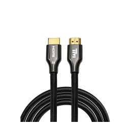 TWISTED MINDS TM-Z8KHDMI-2M HDMI 2.1 48GBPS 8K RESOLUTION 60HZ ZINK ALLOY 4K 120HZ DOUBLE SHIELDED 8K CABLE - 2M