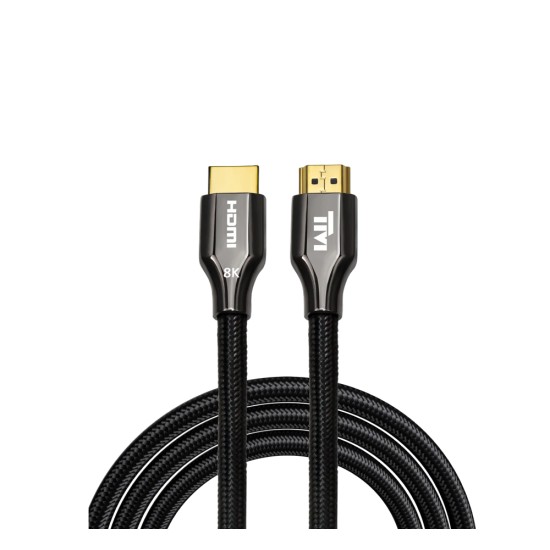 TWISTED MINDS TM-Z8KHDMI-2M HDMI 2.1 48GBPS 8K RESOLUTION 60HZ ZINK ALLOY 4K 120HZ DOUBLE SHIELDED 8K CABLE - 2M