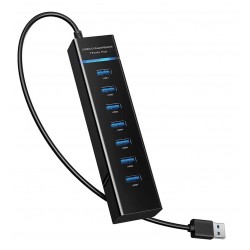 USB 3.0 HUB 7 PORTS SUPERSPEED 5GBPS WITH LED INDICATOR
