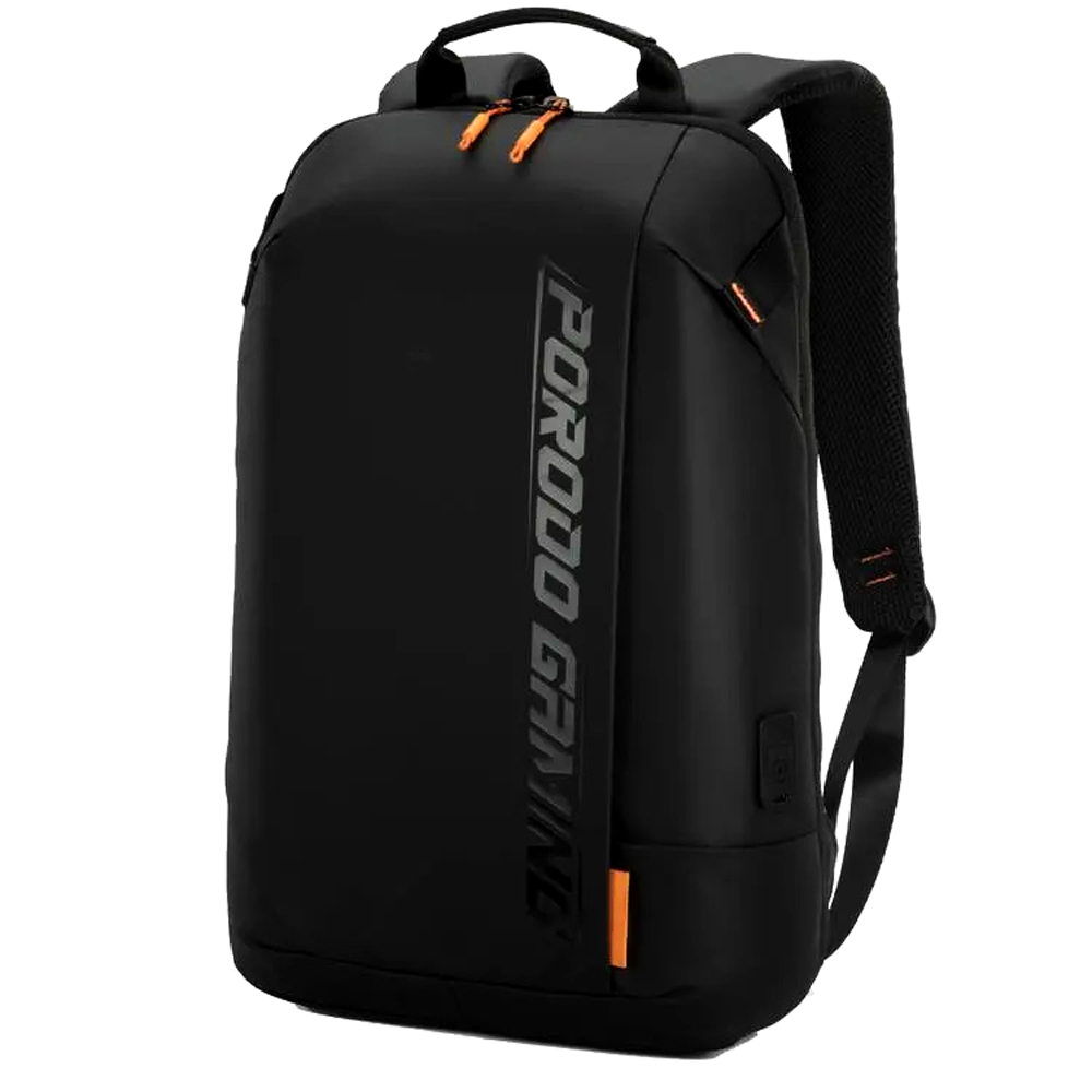 PORODO GAMING WATER-RESISTANT PU LAPTOP BACKPACK WITH USB-C PORT ...