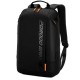 PORODO GAMING WATER-RESISTANT PU LAPTOP BACKPACK WITH USB-C PORT - BLACK