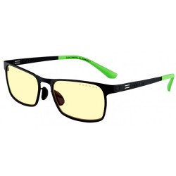 GUNNAR FPS MINI RAZER EDITION BLUE LIGHT FILTER GAMING GLASSES FOR KIDS - ONYX/ACID FRAME AMBER LENS TINT 