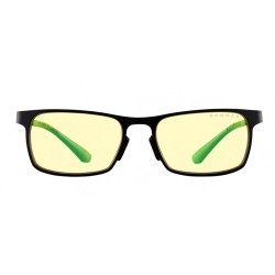 GUNNAR FPS MINI RAZER EDITION BLUE LIGHT FILTER GAMING GLASSES FOR KIDS - ONYX/ACID FRAME AMBER LENS TINT 