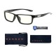 GUNNAR RIOT WIDE FIT BLUE LIGHT FILTER GAMING GLASSES - ONYX FRAME CLEAR LENS TINT
