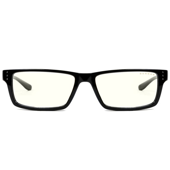 GUNNAR RIOT WIDE FIT BLUE LIGHT FILTER GAMING GLASSES - ONYX FRAME CLEAR LENS TINT