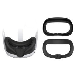 DOBE TY-3821 ACCESSORY SET FOR META QUEST 3 VR HEADSET AND CONTROLLERS SILICONE PROTECTIVE COVER - BLACK