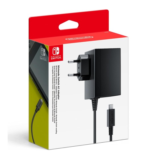NINTENDO SWITCH 100V AC POWER ADAPTER CHARGER – BLACK