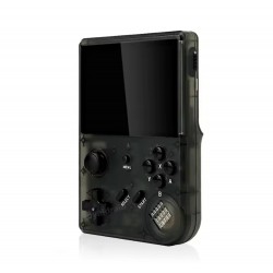 BATTLEXP R350 TRANSPARENT COLOR 3.5 INCH IPS SCREEN 64GB MINI PORTABLE VIDEO PLAYER MORE THAN 15000 GAMES RETRO PORTABLE VIDEO GAME CONSOLE - BLACK