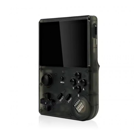 BATTLEXP R350 TRANSPARENT COLOR 3.5 INCH IPS SCREEN 64GB MINI PORTABLE VIDEO PLAYER MORE THAN 15000 GAMES RETRO PORTABLE VIDEO GAME CONSOLE - BLACK